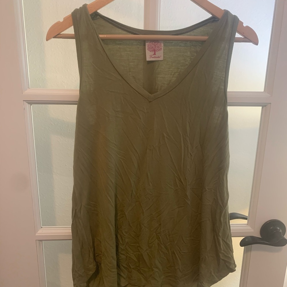 V Neck Freeloader Tank Top